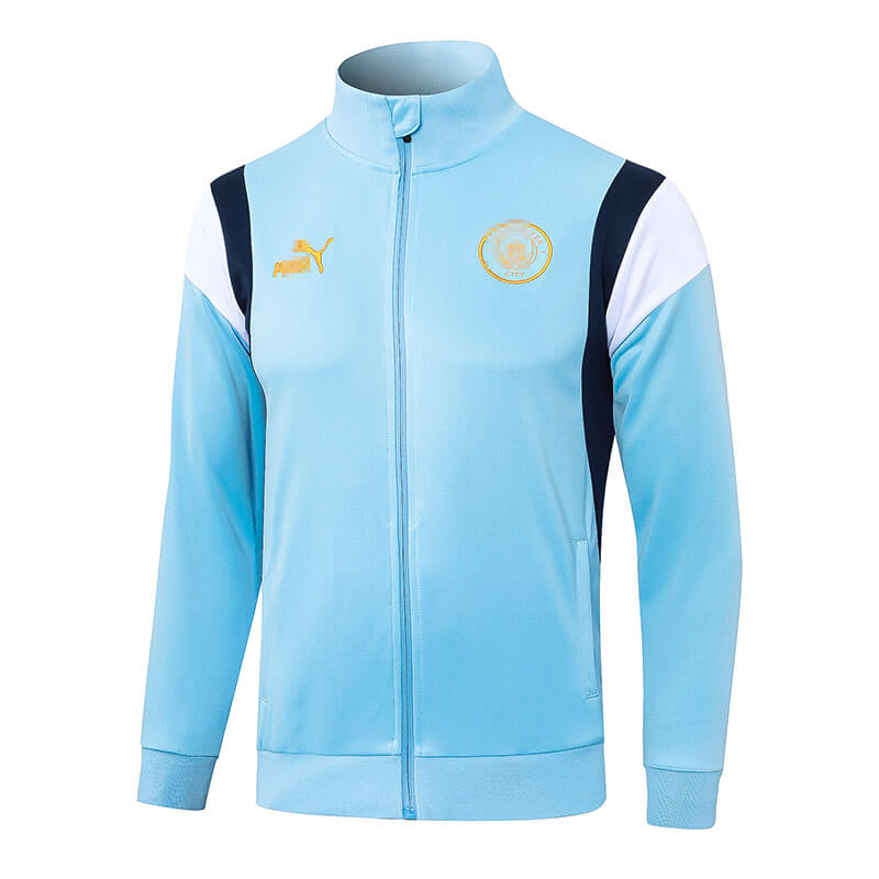 Chaqueta de Manchester City 2023/2024 Azul Marca Oro